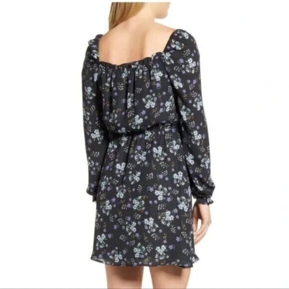 CUPCAKES & CASHMERE Elsie Square Neck Floral Womens Dress Size Small - Picture 3 of 12